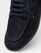 Tommy Hilfiger Велурени обувки Stitchdown Derby Черен