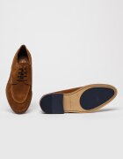Tommy Hilfiger Велурени обувки Unit Коняк кафяв