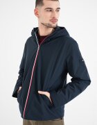 Tommy Hilfiger Яке с качулка и джобове Тъмносин