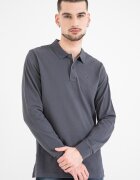 Tommy Jeans Блуза с яка Tъмносив
