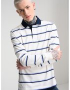 Tommy Jeans Блуза със стандартна кройка и райе - Бял/Тъмносин