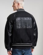 Tommy Jeans Бомбър яке с вълна Черен