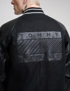Tommy Jeans Бомбър яке с вълна Черен
