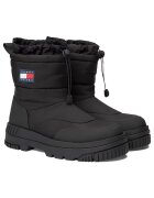 Tommy Jeans Ботуши - ежедневни - черни - рециклиран полиестер
