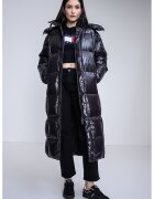 Tommy Jeans Дълго зимно яке - Черен