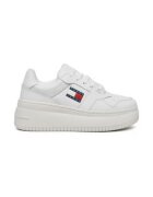 Tommy Jeans Дамски кецове - естествена кожа - бели - платформа - комфорт