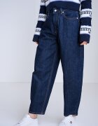 Tommy Jeans Дънки Barrel Jeanie със средновисока талия Тъмносин