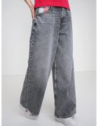 Tommy Jeans Дънки Charlie с широк крачол и копчета - Сив меланж