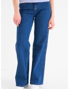 Tommy Jeans Дънки Claire с широк крачол - Син меланж