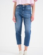Tommy Jeans Дънки Mom с висока талия Кобалтово синьо