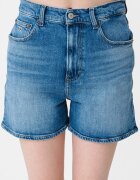 Tommy Jeans Дънков къс панталон с висока талия Тъмносин