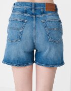 Tommy Jeans Дънков къс панталон с висока талия Тъмносин