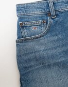 Tommy Jeans Дънков къс панталон с висока талия Тъмносин