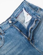 Tommy Jeans Дънков къс панталон с висока талия Тъмносин