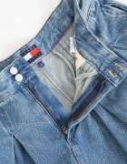 Tommy Jeans Къса плисирана пола Светлосин меланж