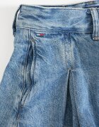 Tommy Jeans Къса плисирана пола Светлосин меланж
