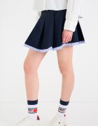 Tommy Jeans Къса пола с миди талия и панели Кралско Синьо