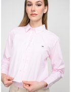 Tommy Jeans Къса свободна риза с лого - Светлорозов