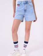 Tommy Jeans Къси дънки Mom Светлосин