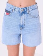 Tommy Jeans Къси дънки Mom Светлосин
