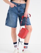 Tommy Jeans Къси дънки с миди талия Антично синьо