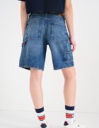 Tommy Jeans Къси дънки с миди талия Антично синьо
