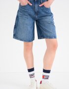 Tommy Jeans Къси дънки с миди талия Антично синьо