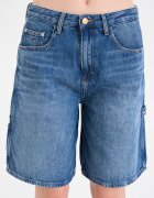 Tommy Jeans Къси дънки с миди талия Антично синьо