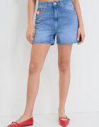 Tommy Jeans Къси дънки тип Mom Светлосин