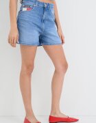 Tommy Jeans Къси дънки тип Mom Светлосин