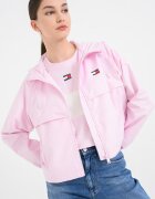 Tommy Jeans Късо яке с качулка Розов бонбон