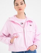 Tommy Jeans Късо яке с качулка Розов бонбон