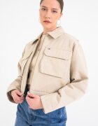 Tommy Jeans Късо яке с цип Бежов