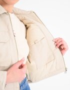 Tommy Jeans Късо яке с цип Бежов