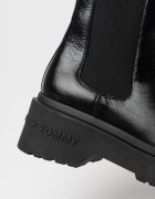Tommy Jeans Кожени боти челси Черен