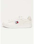 Tommy Jeans Кожени маратонки Archive Court - Бял