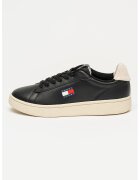 Tommy Jeans Кожени маратонки Archive Court - Черен