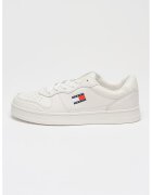 Tommy Jeans Кожени маратонки с лого - Червен/Мръснобял/Тъмносин
