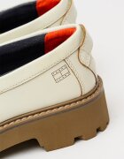 Tommy Jeans Кожени мокасини Archive '01 Бял/Карамел