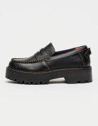 Tommy Jeans Кожени мокасини Archive Антрацитно черно