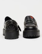 Tommy Jeans Кожени мокасини Archive Антрацитно черно