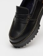 Tommy Jeans Кожени мокасини Archive Антрацитно черно