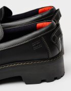 Tommy Jeans Кожени мокасини Archive Антрацитно черно