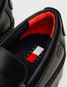 Tommy Jeans Кожени мокасини Archive Антрацитно черно