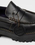 Tommy Jeans Кожени мокасини Archive Антрацитно черно