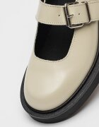 Tommy Jeans Кожени пантофки с тока Мръснобял