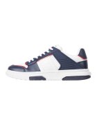 Tommy Jeans Кожени спортни обувки The Brooklyn - Червен/Бял/Тъмносин