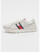 Tommy Jeans Мрежести спортни обувки с велур - Червен/Тъмносин/Мръснобял