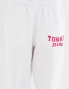 Tommy Jeans Памучен спортен панталон с лого Малина/Бял