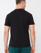 Tommy Jeans Памучна тениска с бродирано лого Черен